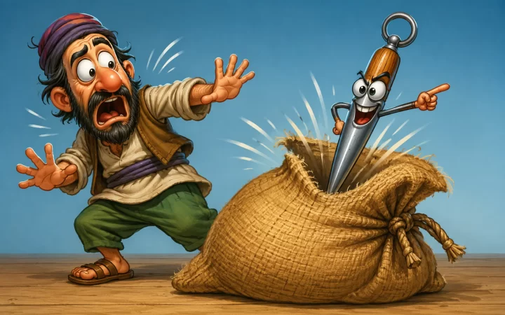 יצא המרצע מן השק