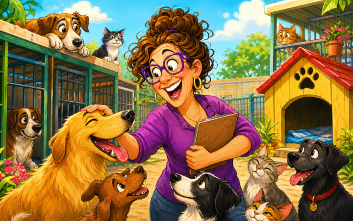 A puzzle-like scene with several objects arranged as visual clues.