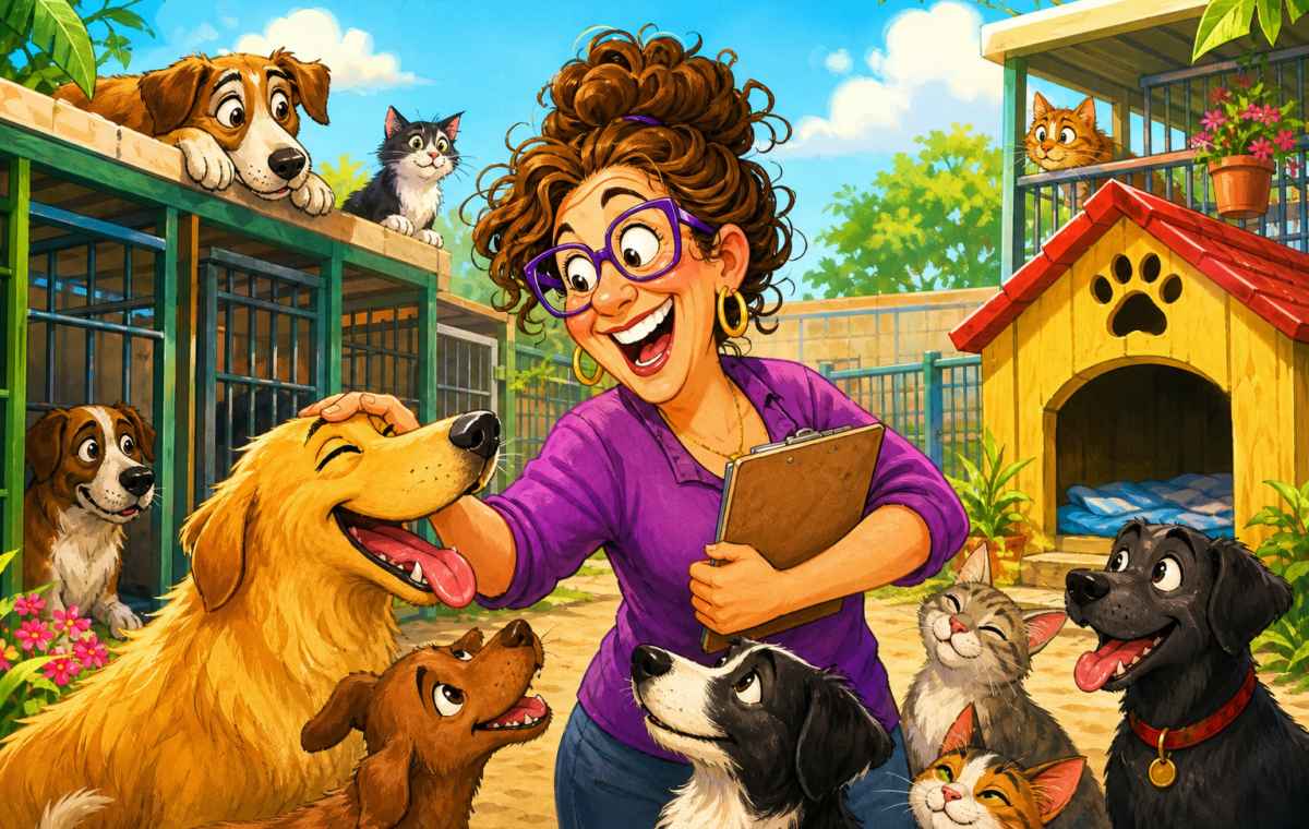 A puzzle-like scene with several objects arranged as visual clues.
